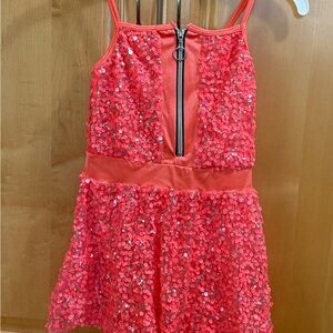 Sparkling Pink Sequin Kids Dress